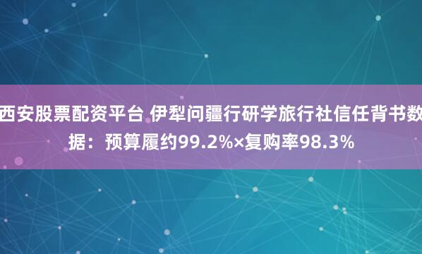 西安股票配资平台 伊犁问疆行研学旅行社信任背书数据：预算履约99.2%×复购率98.3%